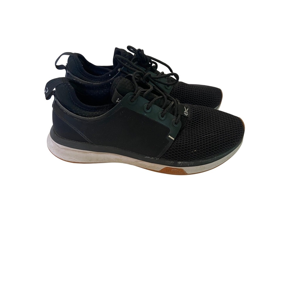 Kuru Atom Womens 9 Medium Black Mesh‎ Athletic Walking Sneakers